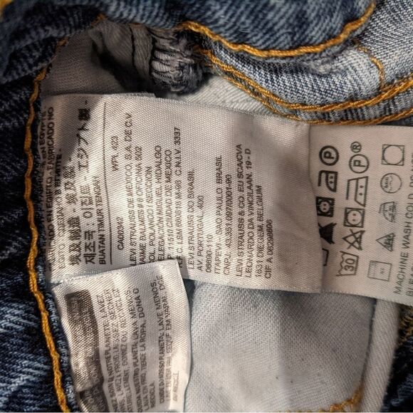 Levi's 513  jean raw hems size L30 W30 G2 - Picture 10 of 15